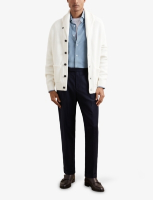 REISS: Velma Cutaway-Collar Cotton Shirt