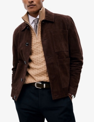 REISS: Reiss x Atelier Richmond Half-Zip Cable-Knit Cashmere Jumper