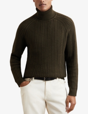 REISS: Dartford Roll-Neck Stretch-Knit Jumper