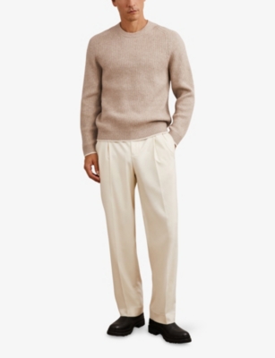 REISS: Crammond Crewneck Brushed-Knit Jumper
