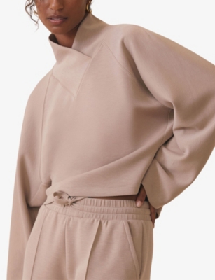 REISS: Nova Shawl-Collar Stretch-Jersey Jumper