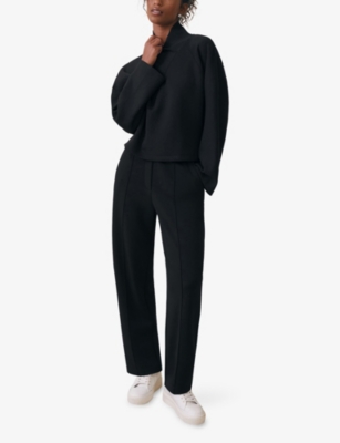 REISS: Janie Tapered-Leg Stretch-Jersey Jogging Bottoms