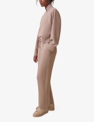 REISS: Janie Tapered-Leg Stretch-Jersey Jogging Bottoms