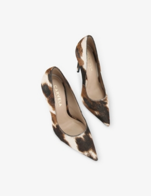 Carvela Womens Mult/other Eterno Heeled Leather Courts Eur 37 / 4 Uk In Multi