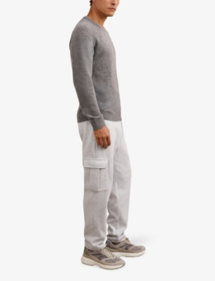 REISS: Willan Tapered-Leg Cotton-Jersey Trousers