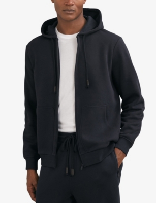 REISS: Howel Zip-Up Cotton-Jersey Hoody