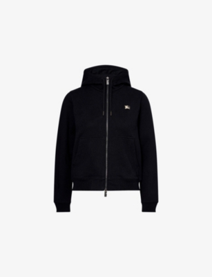 BURBERRY: Brand-Embroidery Regular-Fit Cotton-Jersey Hoody