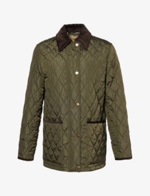 BURBERRY: Quilted Corduroy-Trims Woven Jacket