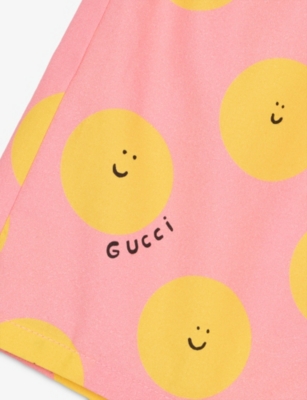 GUCCI: Polka-Dot Regular-Fit Cotton Shorts 18-36 Months