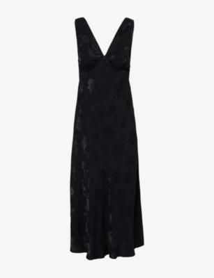 RIXO: Sandrine Floral Woven Midi Dress