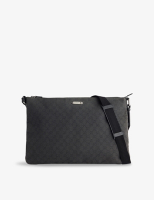 RESELFRIDGES: Pre-Loved Gucci GG Supreme Denim Cross-Body Bag