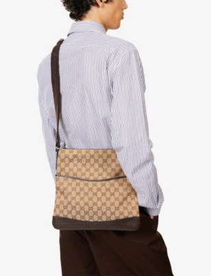 RESELFRIDGES: Pre-Loved Gucci GG Canvas Cross-Body Bag