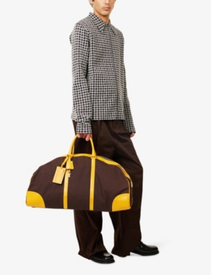 RESELFRIDGES: Pre-Loved Prada Canvas Canapa Travel Bag
