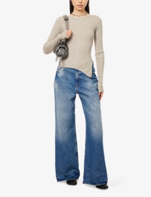 WON HUNDRED: Ada Round-Neck Ribbed-Knit Jumper