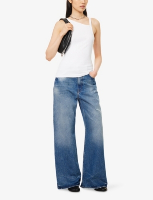 WON HUNDRED: Ami Ribbed Stretch-Cotton Tank Top