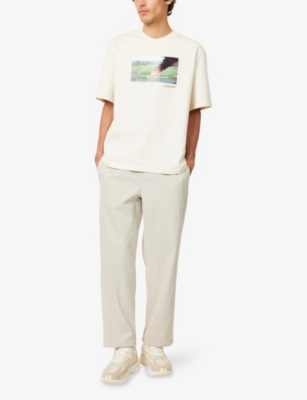 Manors Ens Chalk  X Reebok Graphic-print Cotton-jersey T-shirt