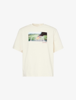 Manors Ens Chalk  X Reebok Graphic-print Cotton-jersey T-shirt