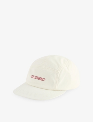 Manors Ens Chalk  X Reebok Brand-print Stretch-woven Baseball Cap In Gray