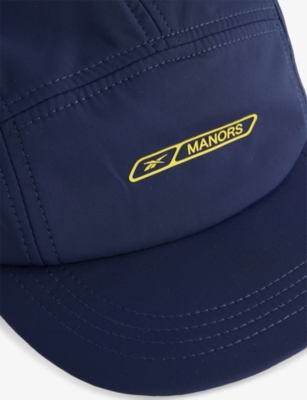 MANORS: Manors x Reebok Brand-Print Stretch-Woven Baseball Cap