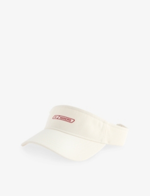 Manors Ens Chalk  X Reebok Brand-print Cotton Visor In White