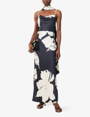 PRETTY LAVISH: Keisha Scarf Woven Maxi Dress