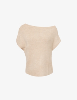 PRETTY LAVISH: Lily Off-Shoulder Knitted Top