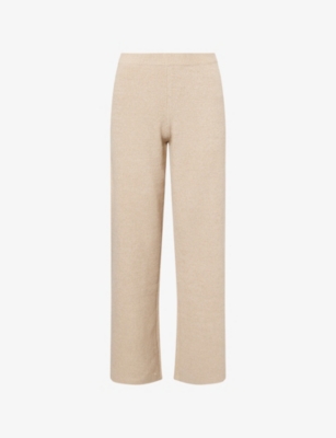 PRETTY LAVISH: Kourtney Wide-Leg Knitted Trousers