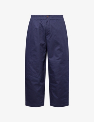 MONCLER GENIUS: Moncler x Gilga Farm By Donald Glover Logo-Patch Tapered-Leg Cotton-Blend Trousers