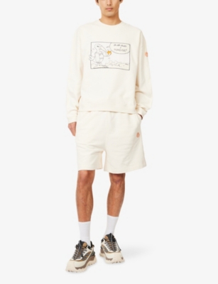 MONCLER GENIUS: Moncler x Gilga Farm By Donald Glover Embroidered Cotton-Jersey Sweatshirt