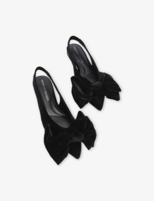Kg Kurt Geiger Womens  Sophia Flat Velvet Mules In Black