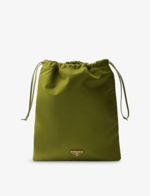 PRADA: Triangle-Logo Re-Nylon Pouch