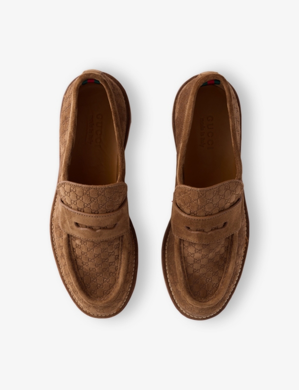 Monogram Flat Suede Moccasins