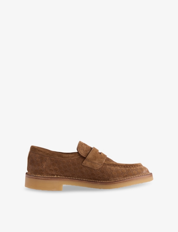 Monogram Flat Suede Moccasins