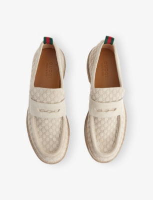 Gucci Men's Loafer With Web In Neutral