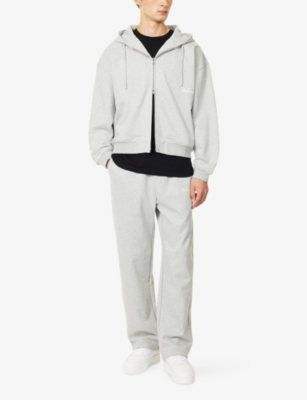 BELIER: Embroidered-Logo Relaxed-Fit Cotton-Jersey Hoody