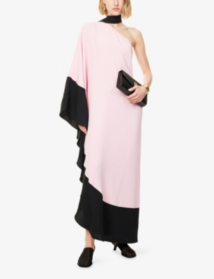TALLER MARMO: Olympia One-Sleeve Woven Maxi Dress