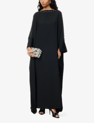 TALLER MARMO: Mila Off-The Shoulder Woven Kaftan