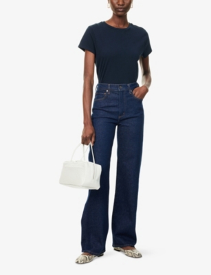 AGOLDE: Adine short-Sleeves Cotton-Jersey T-Shirt