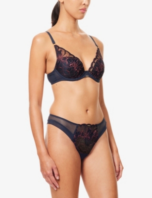 CHANTELLE: Fleurs Lace Thong