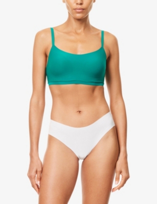 Chantelle Womens Racing Green Scoop-neck Padded Bralette In Green