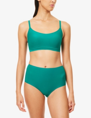 Chantelle Womens Softstretch High-waist Briefs Racing Green In Green