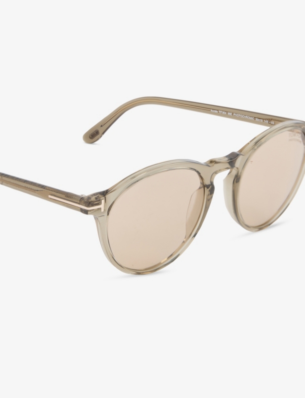 TF90401A Aurele Round-Frame Acetate Sunglasses
