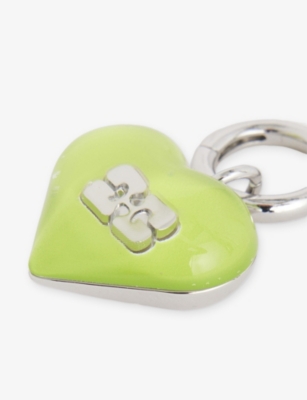 GANNI: Heart Monogram Metal Charm