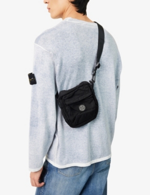 Brand-Patch Linen-Blend Bumbag
