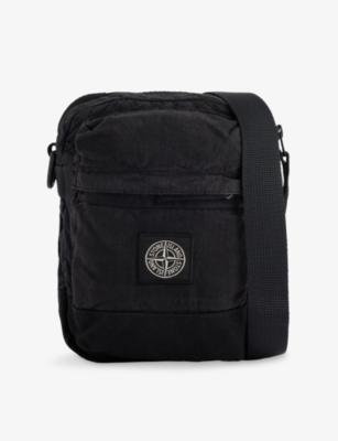 Brand-Patch Linen-Blend Bumbag