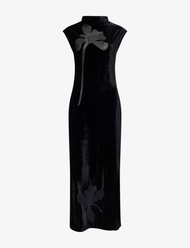 Sakalani Sleeveless Velvet Midi Dress
