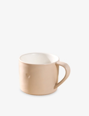 THE WHITE COMPANY: Burnham Heart-Glazed Porcelain Mug 10cm