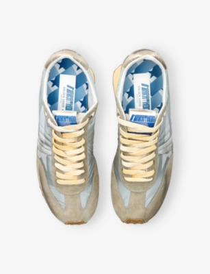 GOLDEN GOOSE: Men’s Marathon Runner Nylon and Suede Low-Top Trainers
