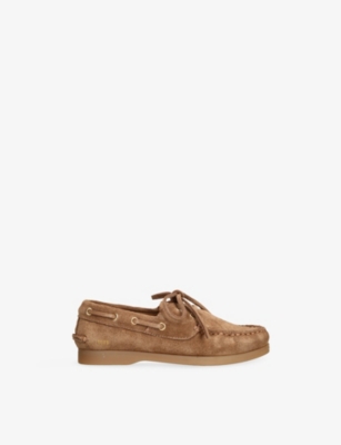 Golden Goose Cruise Loafer Y Boat Shoes In Brown