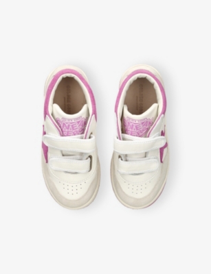 GOLDEN GOOSE: Kids' June Leather High-Top Trainers
